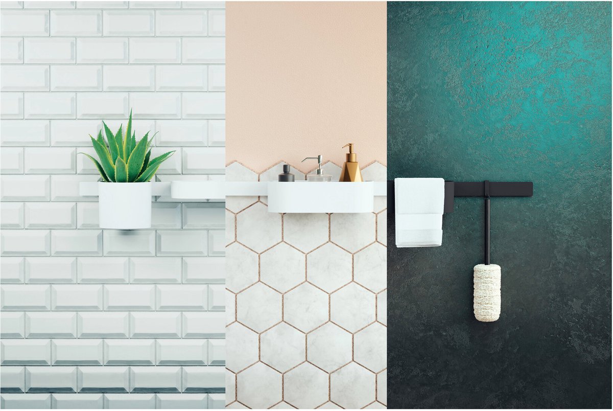 Hansgrohe wallstoris håndklædetørrer 58,1x3,9x8,1cm sort mat