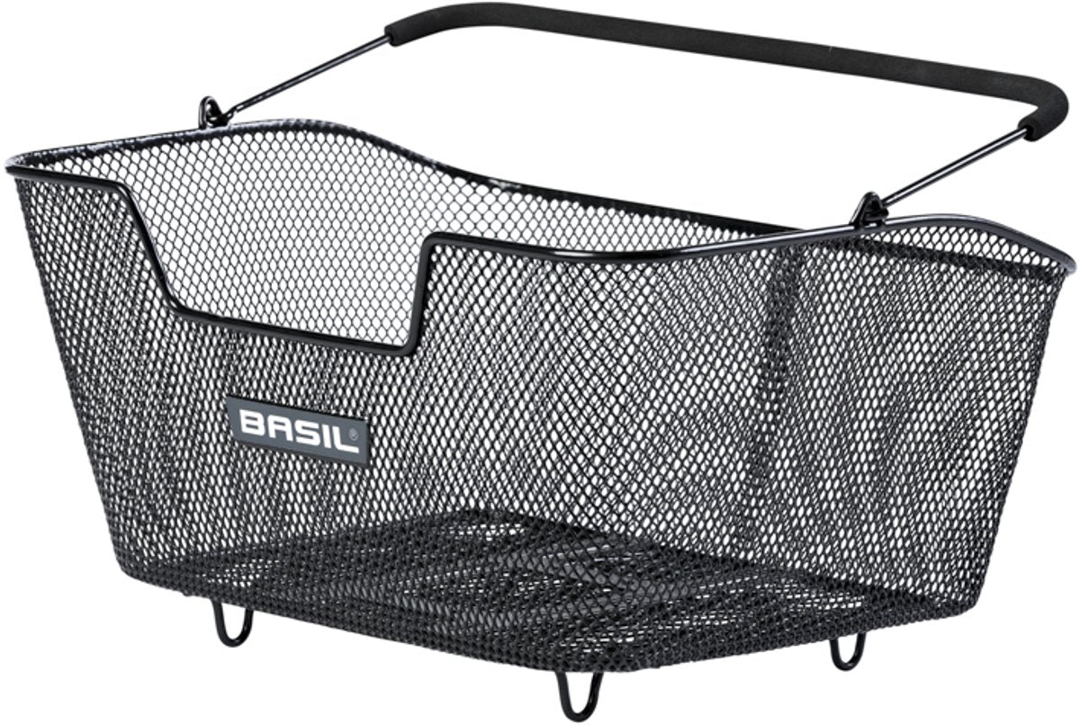 Basilikumbase m Multi -system - cykelkurv - på bagsiden - sort