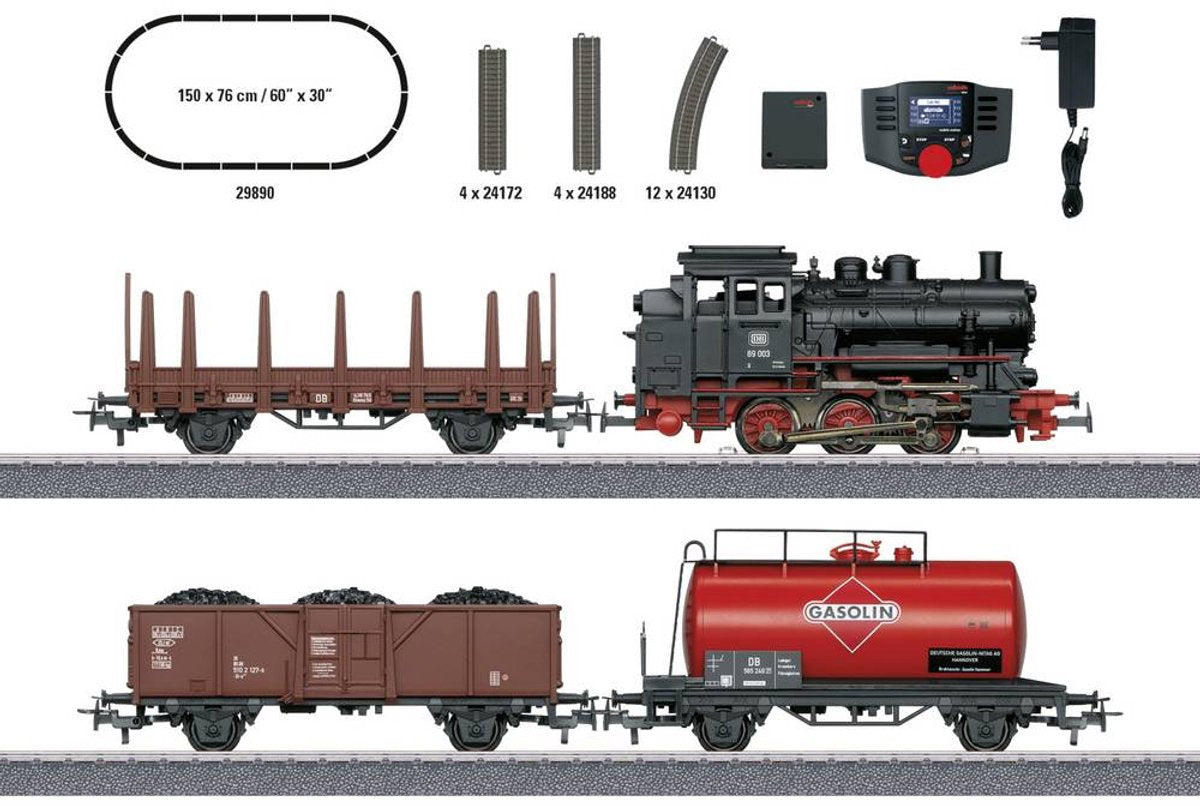 Märklin digitalt startsæt godstog med serie 89.0