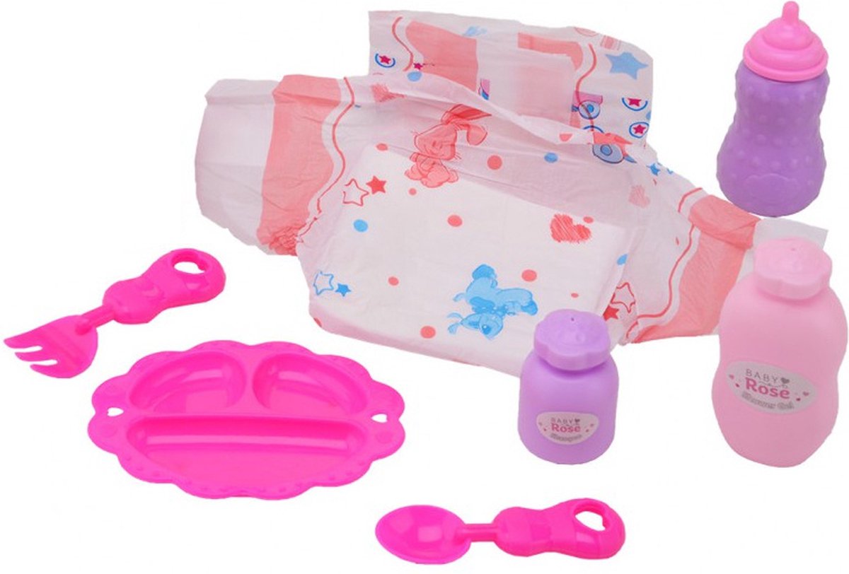 Johntoy john toy babyroseplejesæt i taske