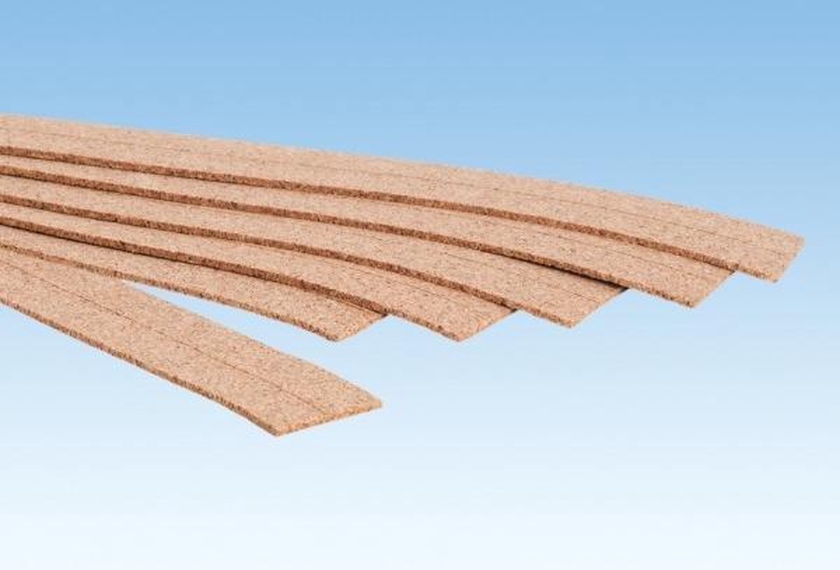 Noch 50490 n, h0e kork sengetøj (l x b x h) 500 x 28 x 2 mm