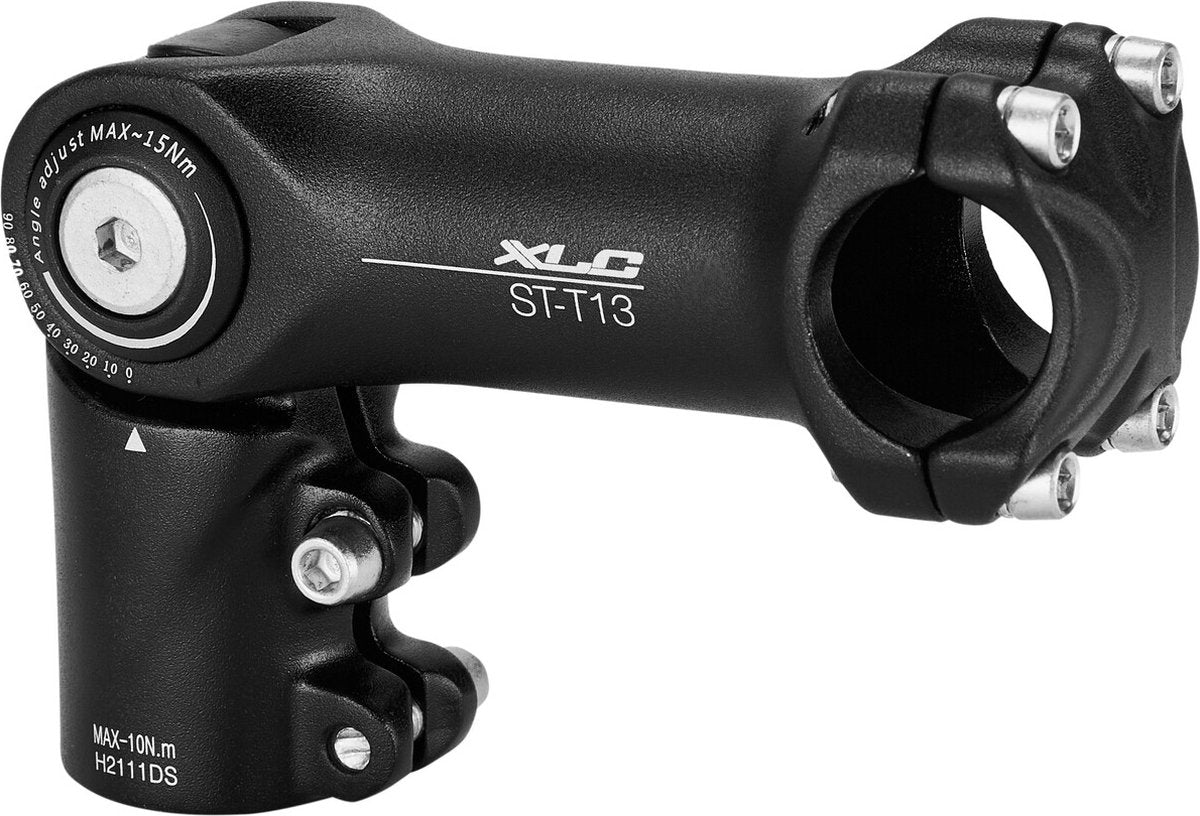 Xlc st-t13 frempind - foran - aluminium - justerbar - 1 1 8 - 90 mm 25,4 mm - sort