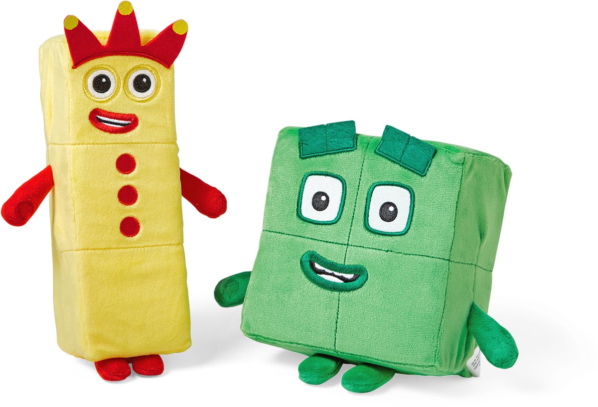 Læringsressourcer numberblocks® tre fire - krammesæt - fra 18 måneder