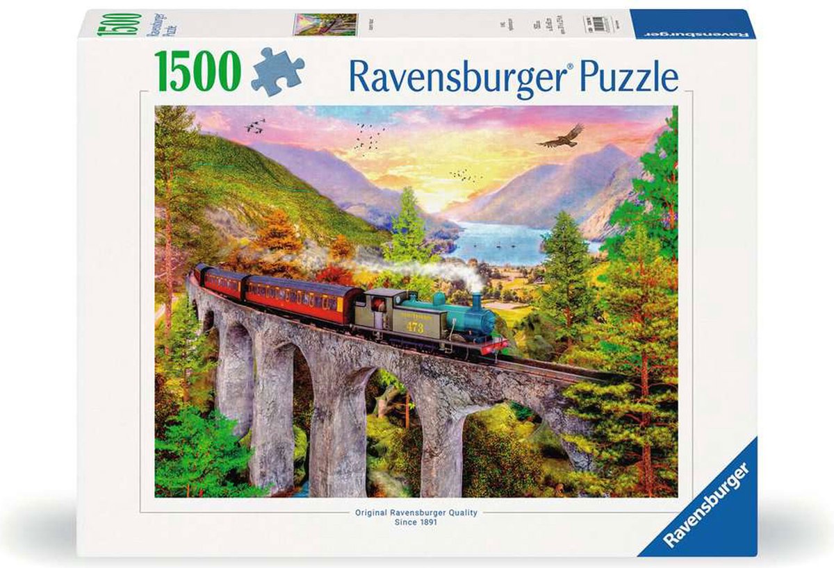 Ravensburger puslespil tog i efteråret - puslespil - 1500 brikker