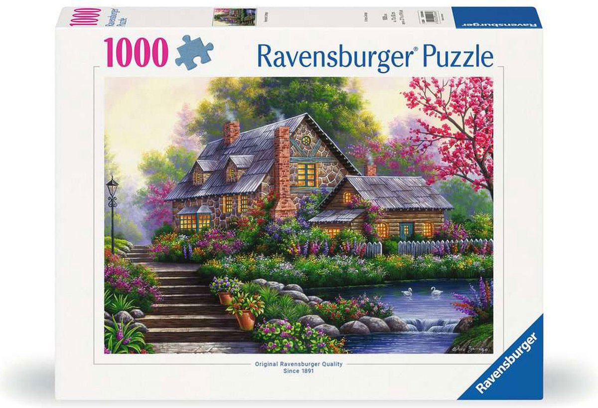 Ravensburger puslespil romantisk sommerhus