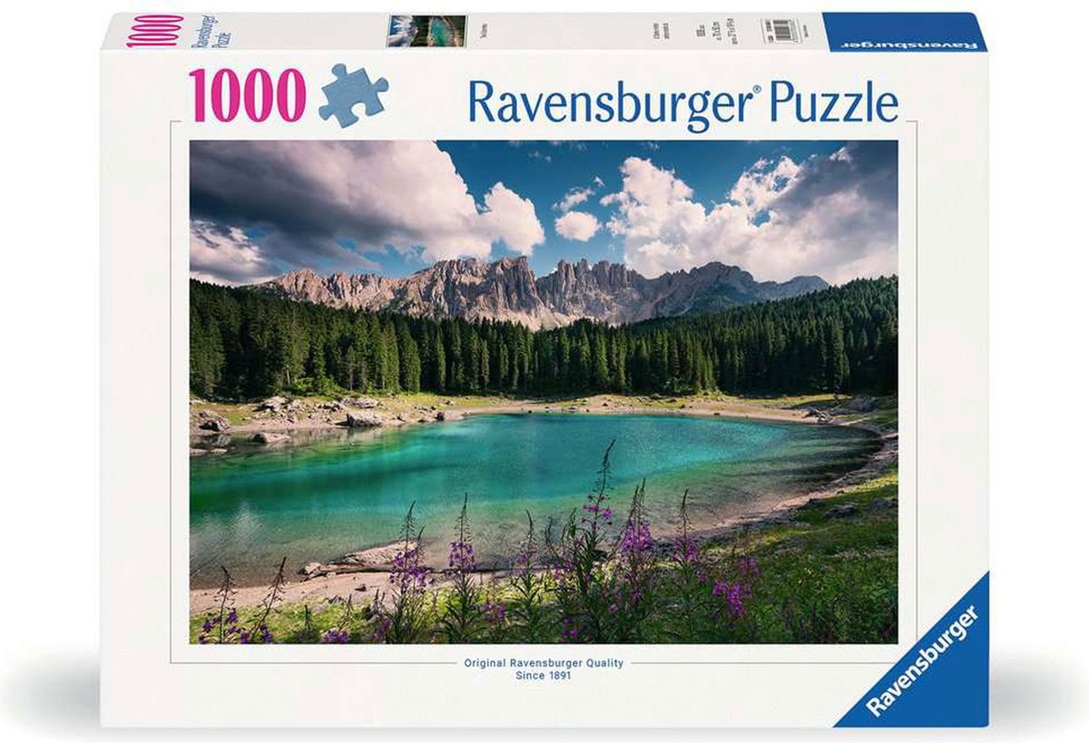 Ravensburger puslespil dolomitter - puslespil 1000 brikker landskab.