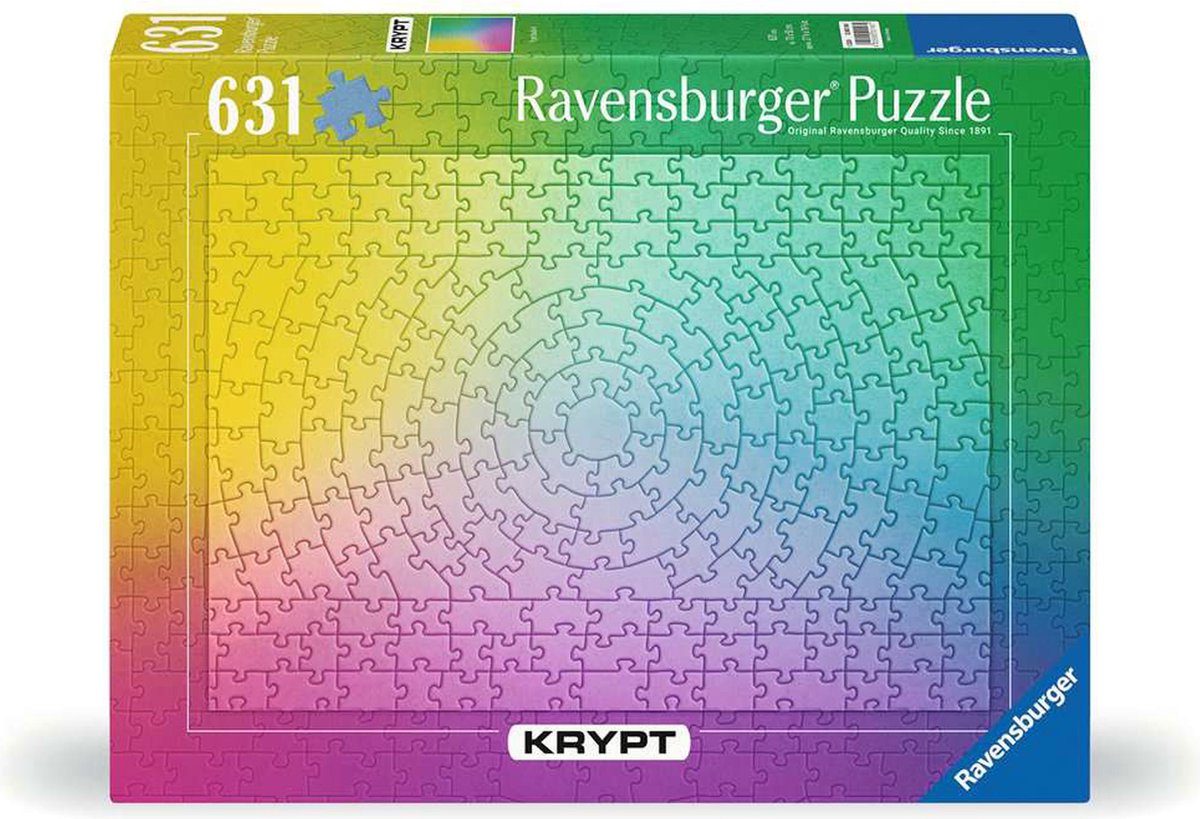 Ravensburger puslespil kryp gradient 631 brikker puslespil voksne.