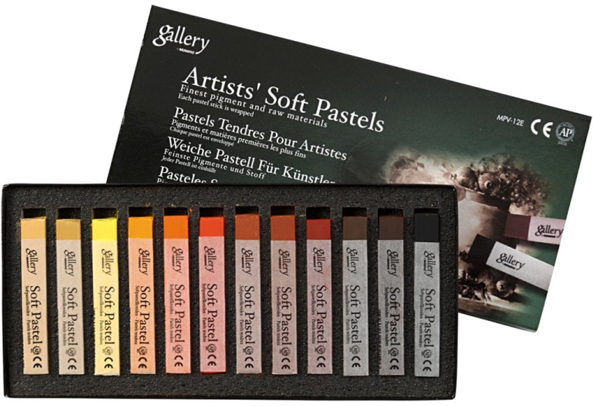 Creativ Company Gallery Soft Pastel Set Brown Harmonie, 12 ..