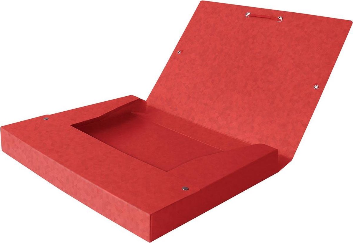 Oxford elba elastobox topfil+ ryg på 4 cm, rød