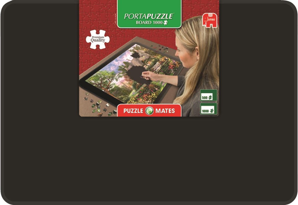 Jumbo portapuzzle puslespil bord 1000 brikker - 75x55 cm - puslespil måtte puslespil bord