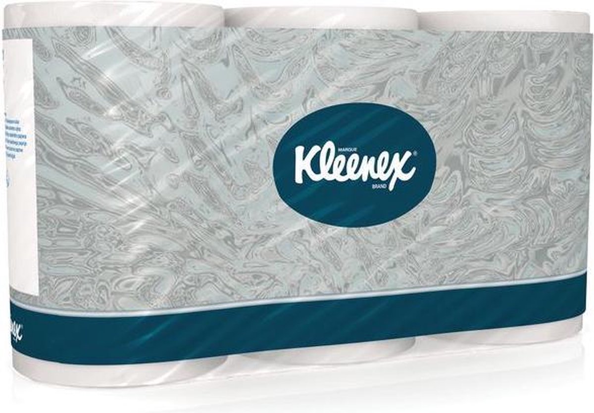 Kleenex toiletpapir 3-lags 350 ark pakke med 6 ruller