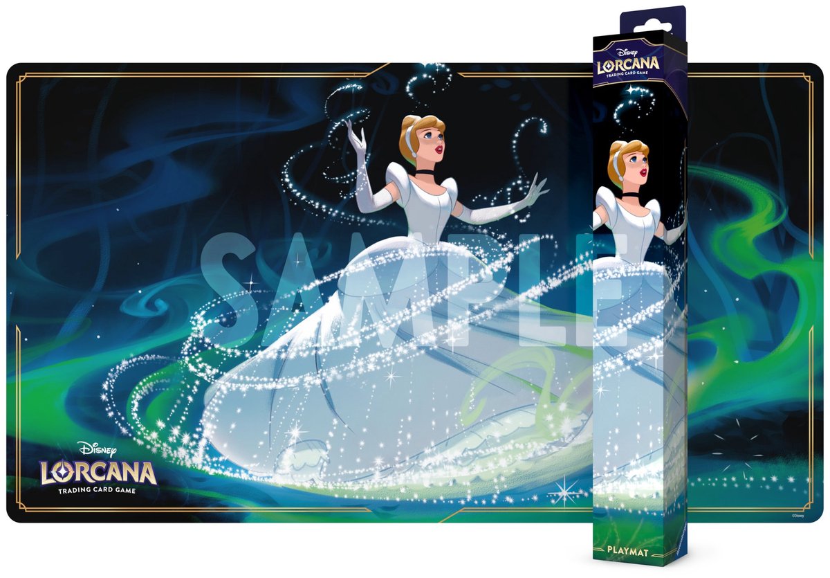 Disney lorcana ravensburger tcg legetæppe askepot legemåtter