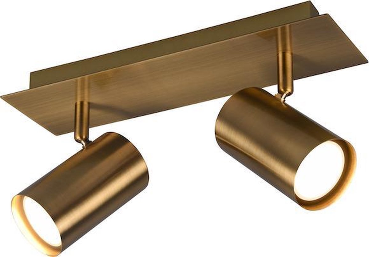 Trio marley - spot - gammel messing - ekskl. 2x gu10 3w