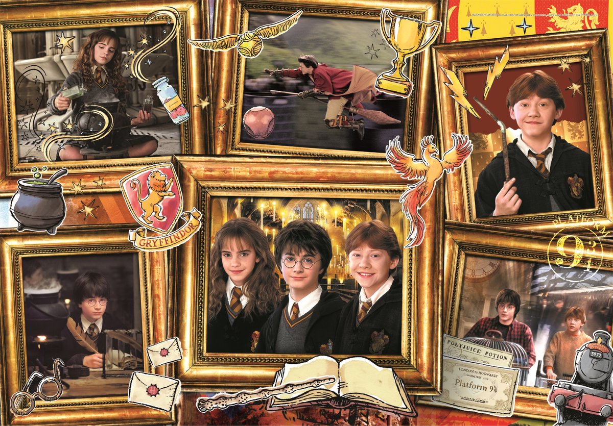 Clementoni - puslespil - 180 brikker - harry potter 2023 - puslespil til børn og voksne