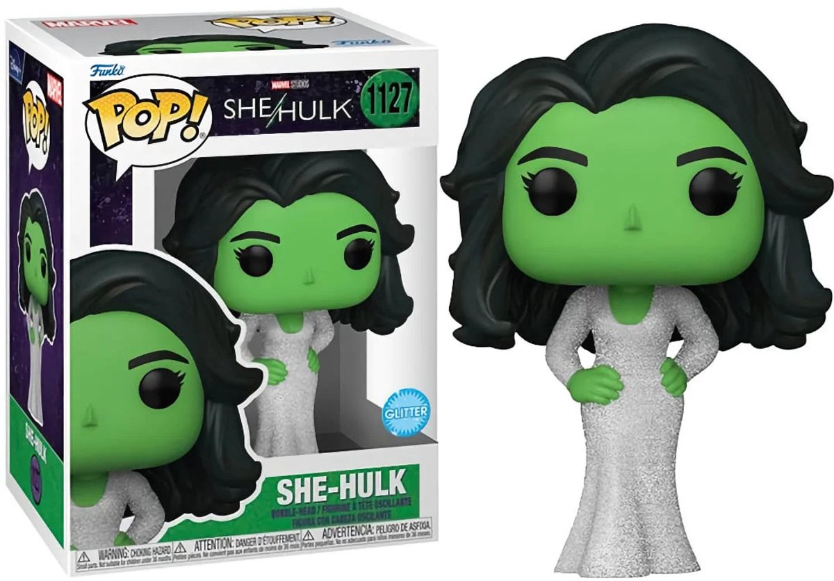 Funko pop! marvel: she-hulk - she hulk galla #1127 glitter edition