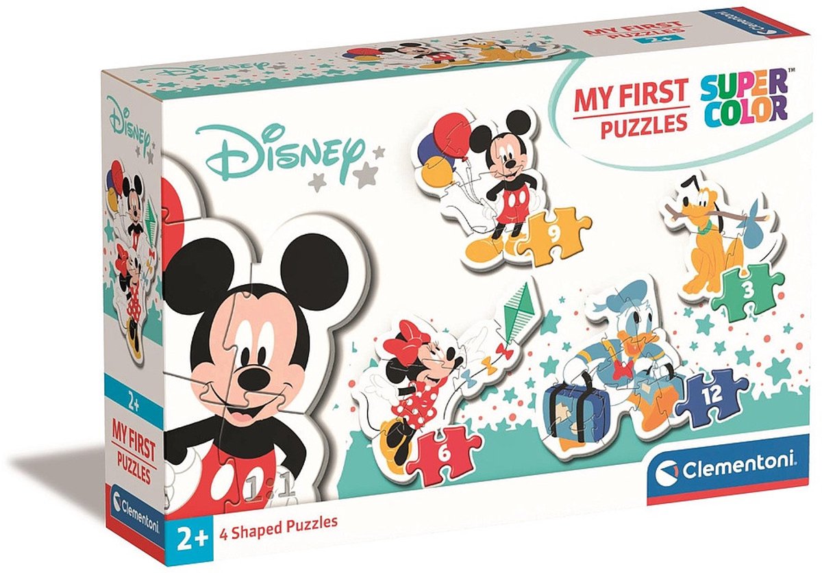 Clementoni - puslespil - mine første gåder - mickey mouse - puslespil for børn - specialserie børn