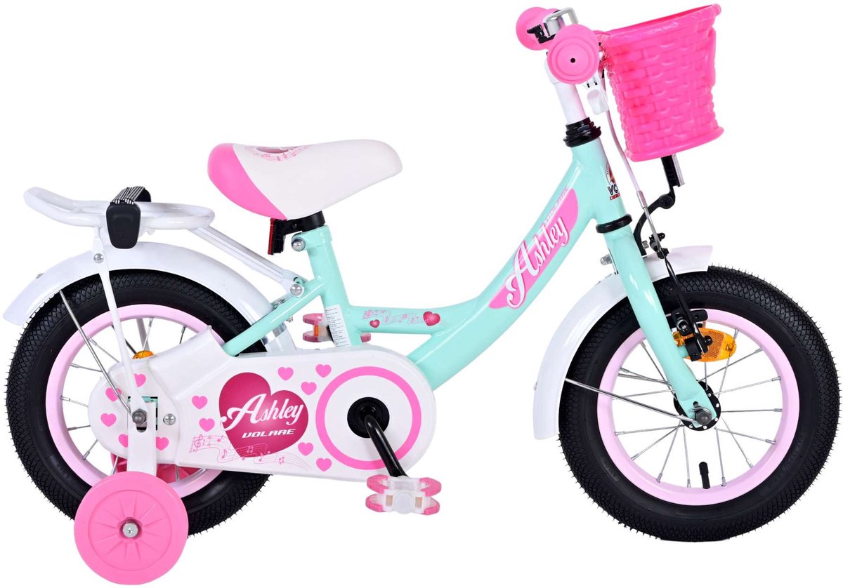 Volare Ashley Children’s Bicycle - Girls - 12 Inch - Green