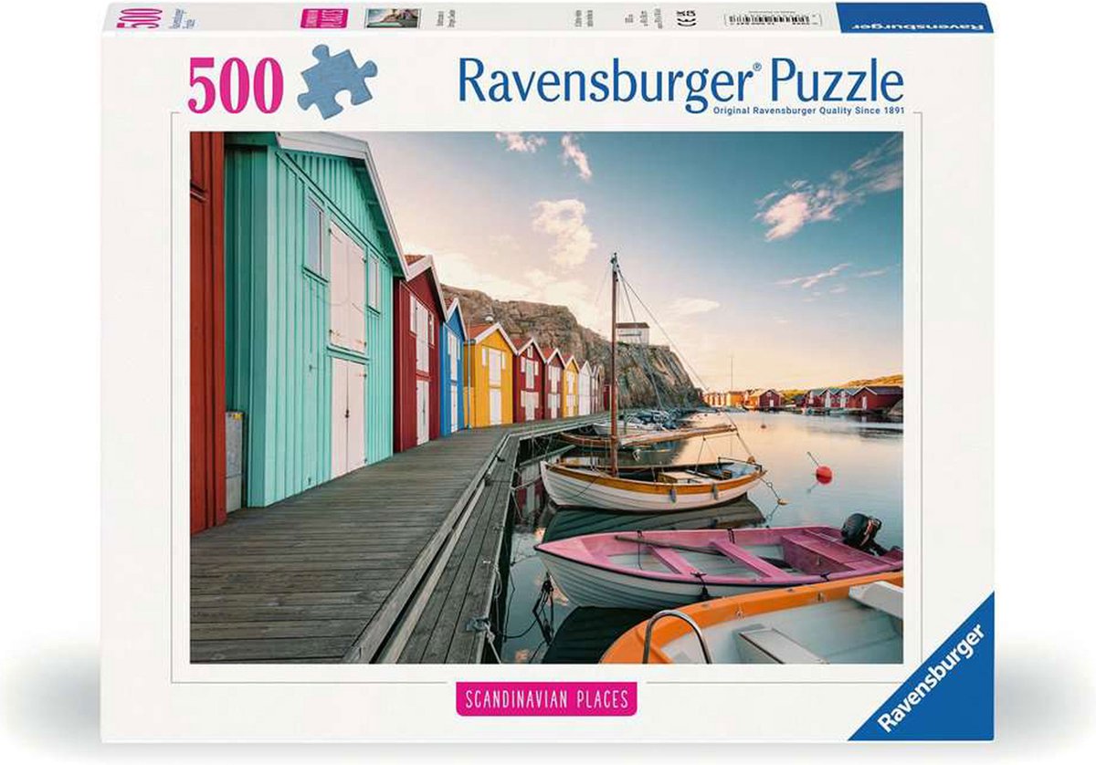 Ravensburger Jigsaw Puzzle Bootshauser i Smogen, Schweden, 500st.