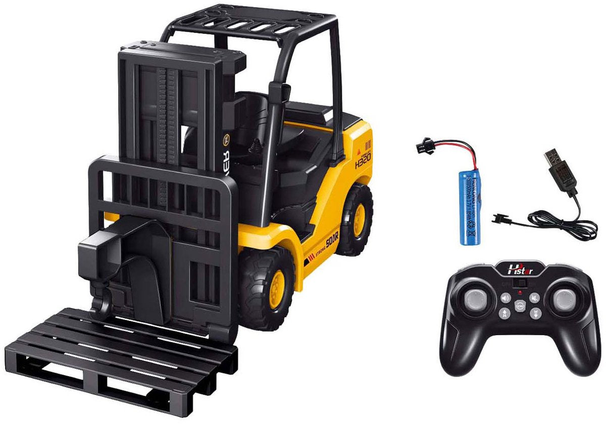 Lobbes Toys BV RC styret gaffeltruck genopladelig med lys og lyd