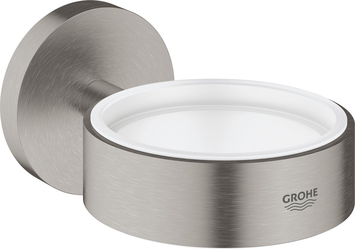 Grohe essentials holder til sæbedispenser eller glas - vægmontering - superstål (rustfrit stål)