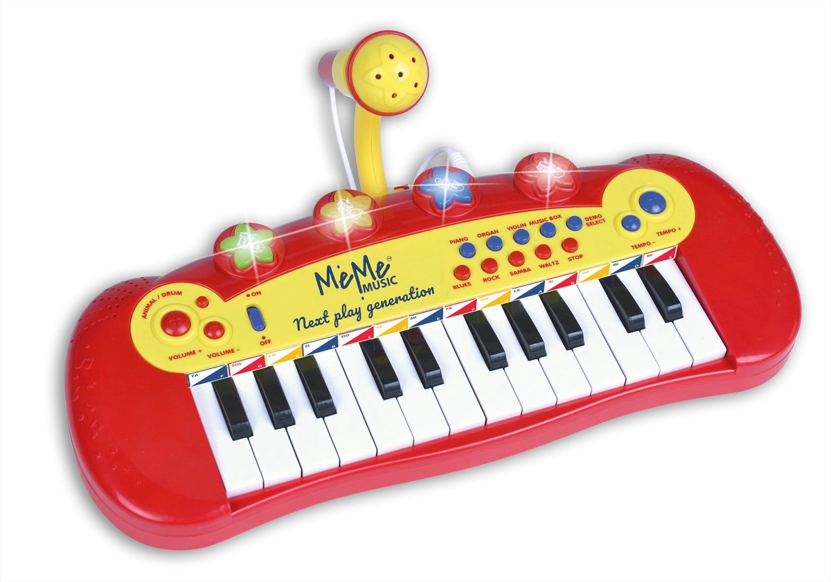 Meme elektronisk tastatur og mikrofon eddy