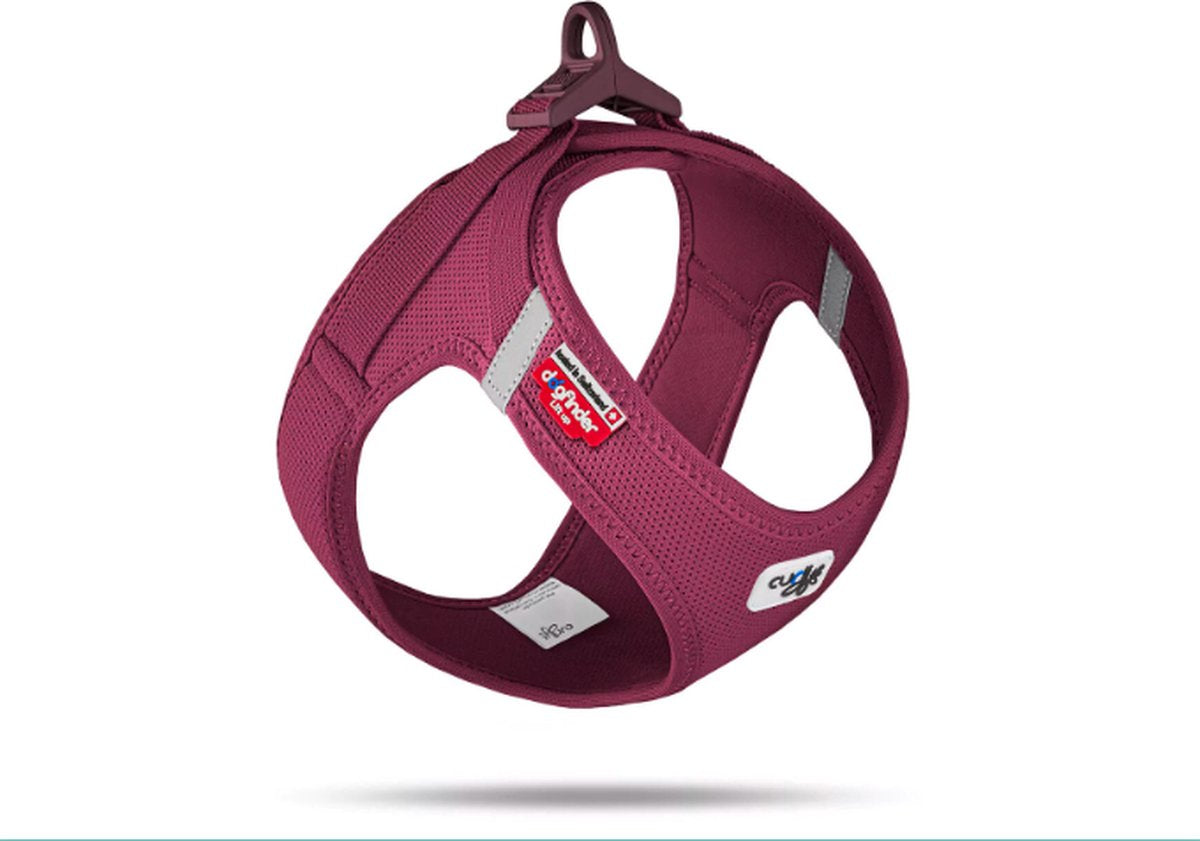 Curli vest harness clasp air-mesh ruby 2xs