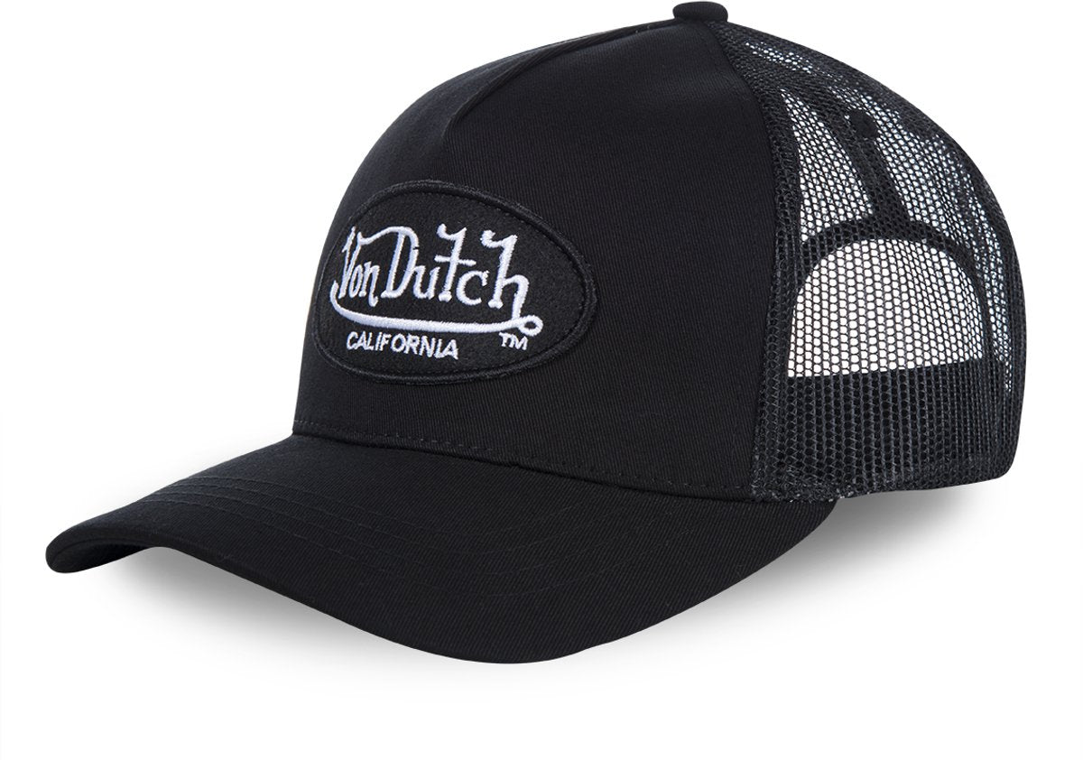 Von dutch - snapback trucker cap lofb b | én størrelse | justerbar | trykknapper - sort