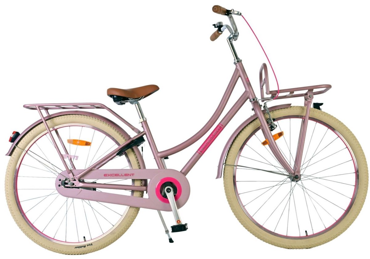 Volare fremragende børnecykel - piger - 26 tommer - mat pink