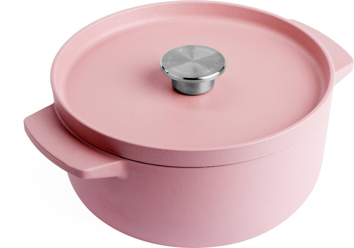 Kitchenaid emalje stegepande 22cm - tørret rose - limited edition