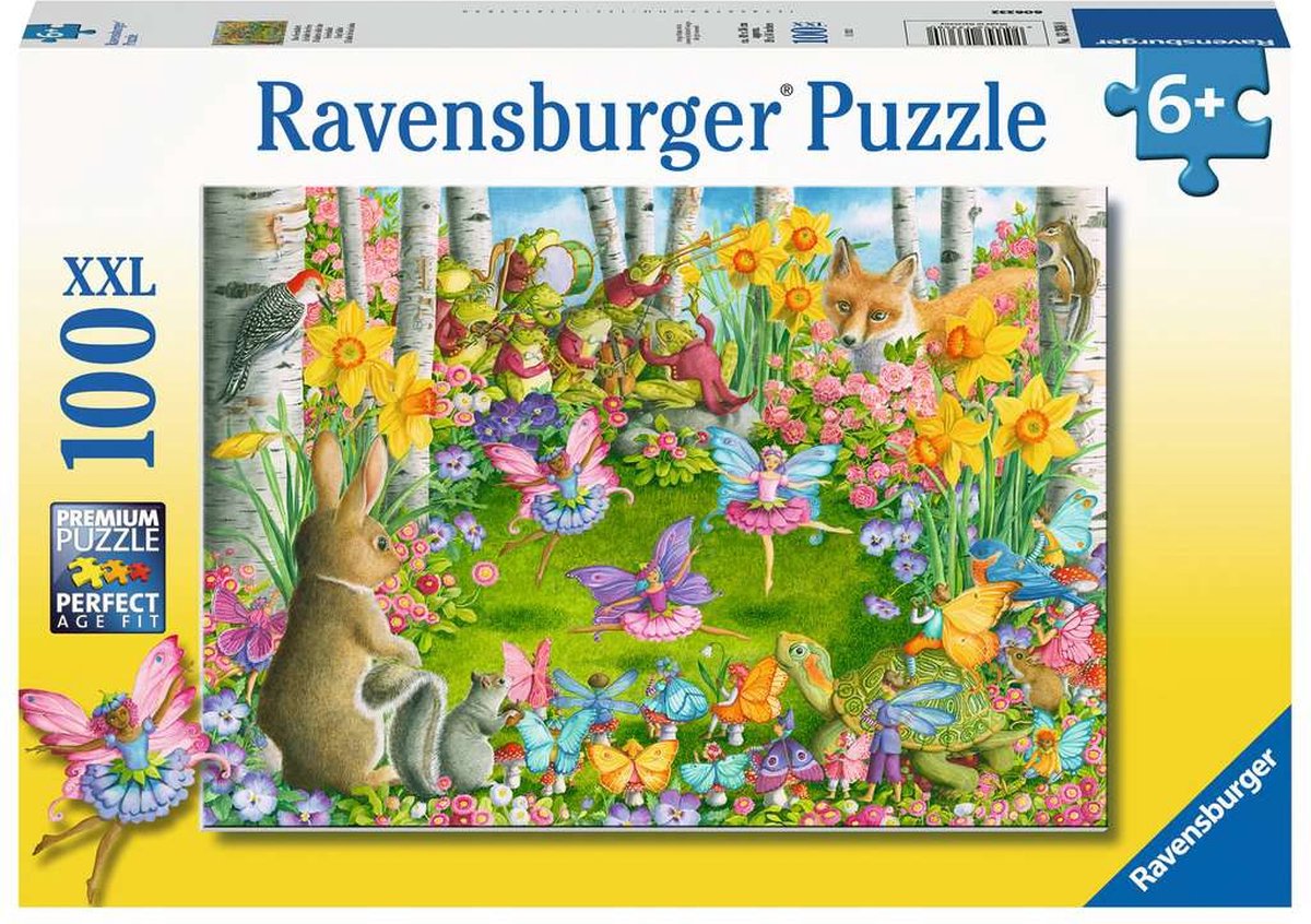 Ravensburger puslespil fairy ballet - puslespil - 100 xl brikker