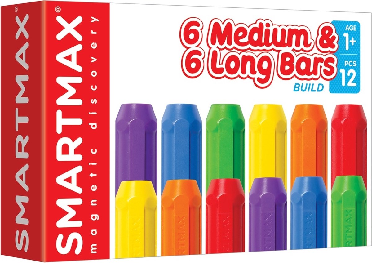 Smartmax xtension sæt - 6 korte 6 lange stænger