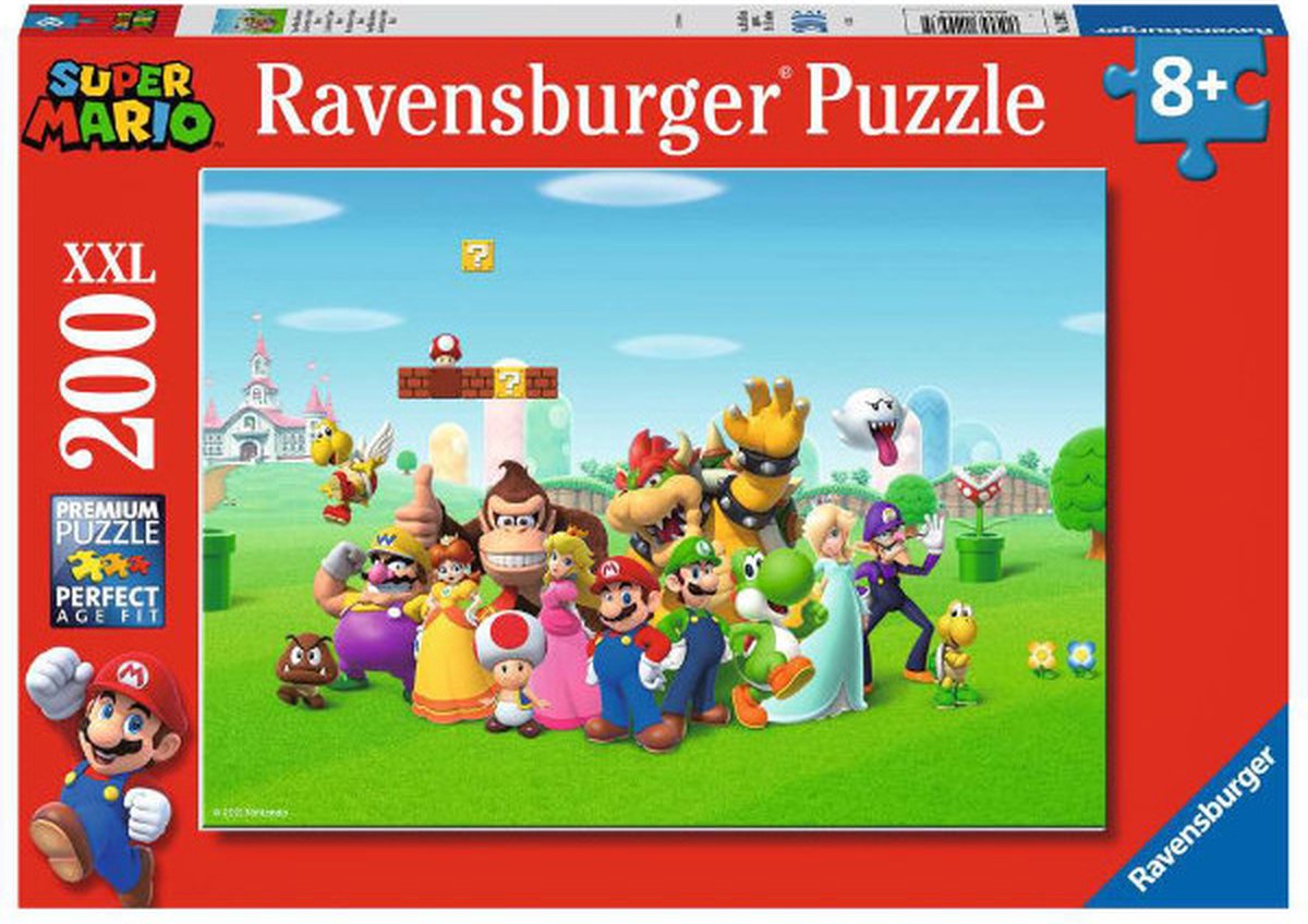 Ravensburger puslespil super mario - puslespil - 200 xl brikker