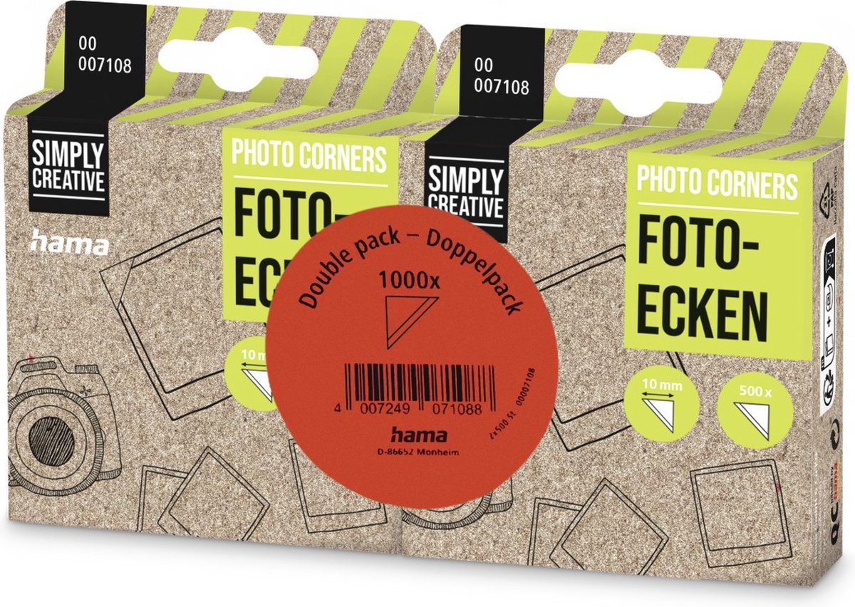 Hama foto hjørne dispenser 2x500 stk