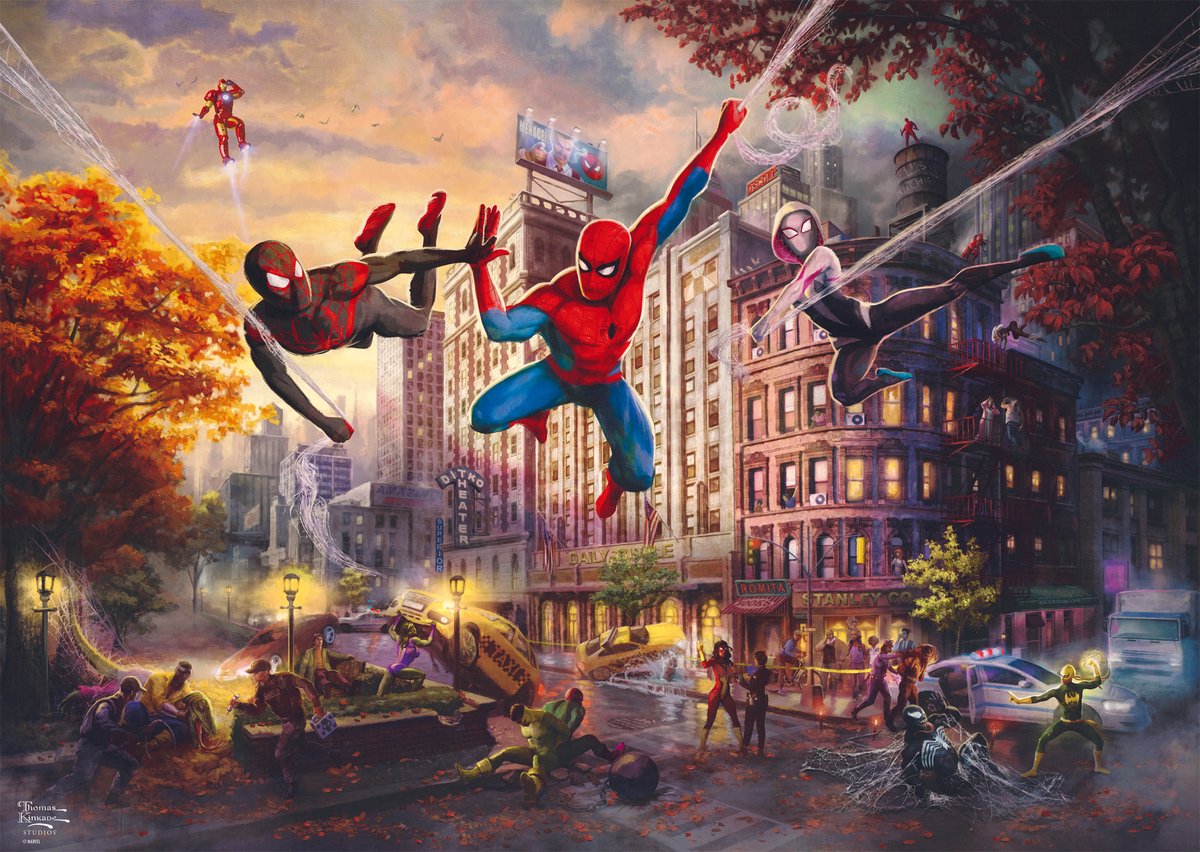 Schmidt marvel spider-man puslespil 1000 brikker - den ultimative alliance.