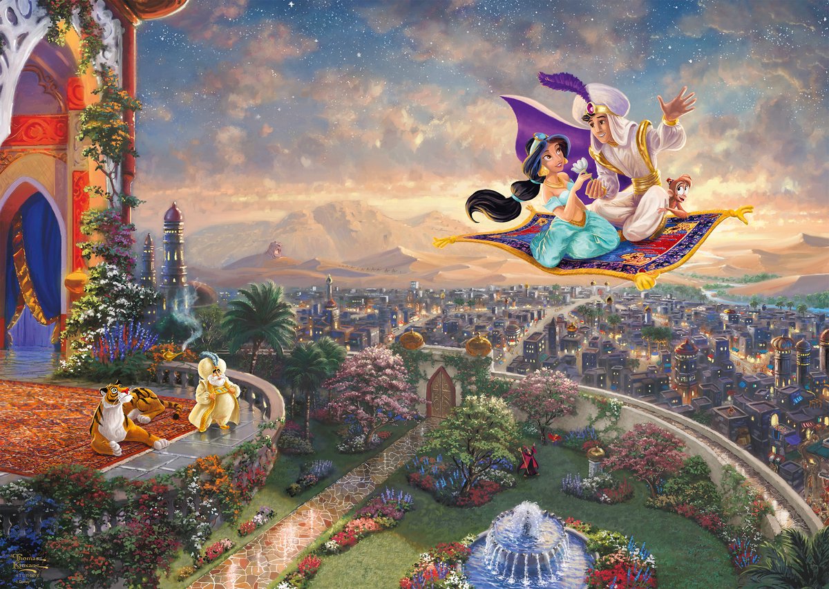 Schmidt puslespil disney aladdin 1000 stykker pap.