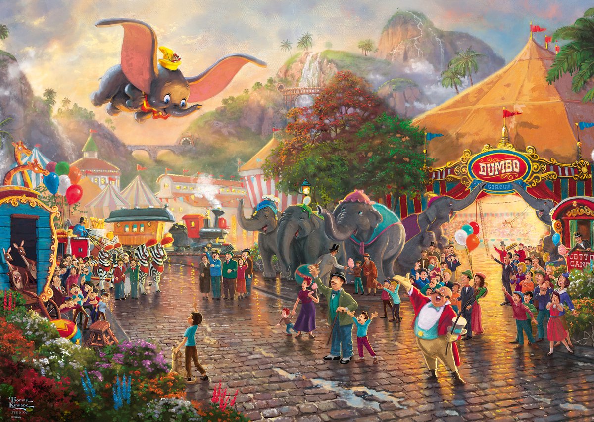 Schmidt Disney puslespil dumbo 1000 brikker puslespil.