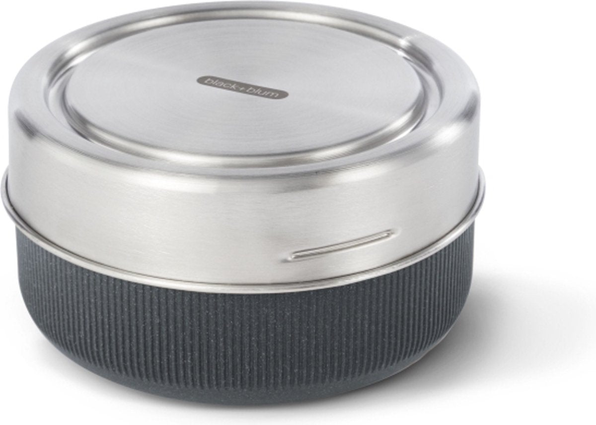 Sort blum sort+blum glas madkasse - skål - 750ml - grå