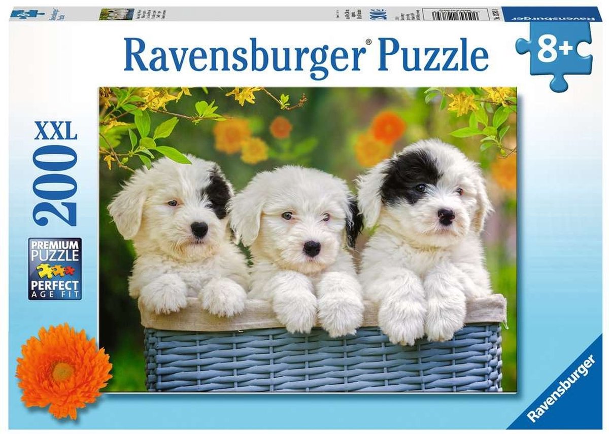 Ravensburger puslespil søde hvalpe - puslespil - 200 brikker
