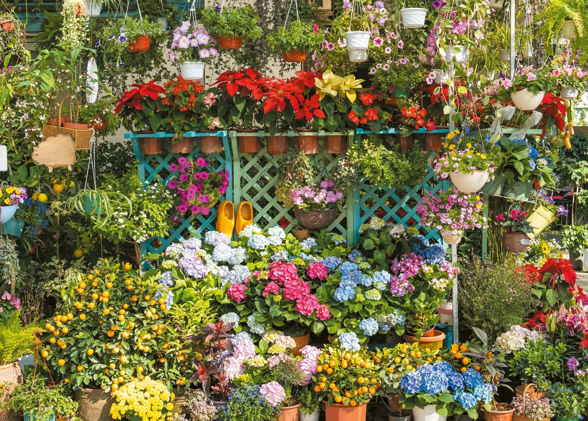 Tucker's fun factory zomertuin vol kleuren - legpuzzel (1000 stukjes) -
