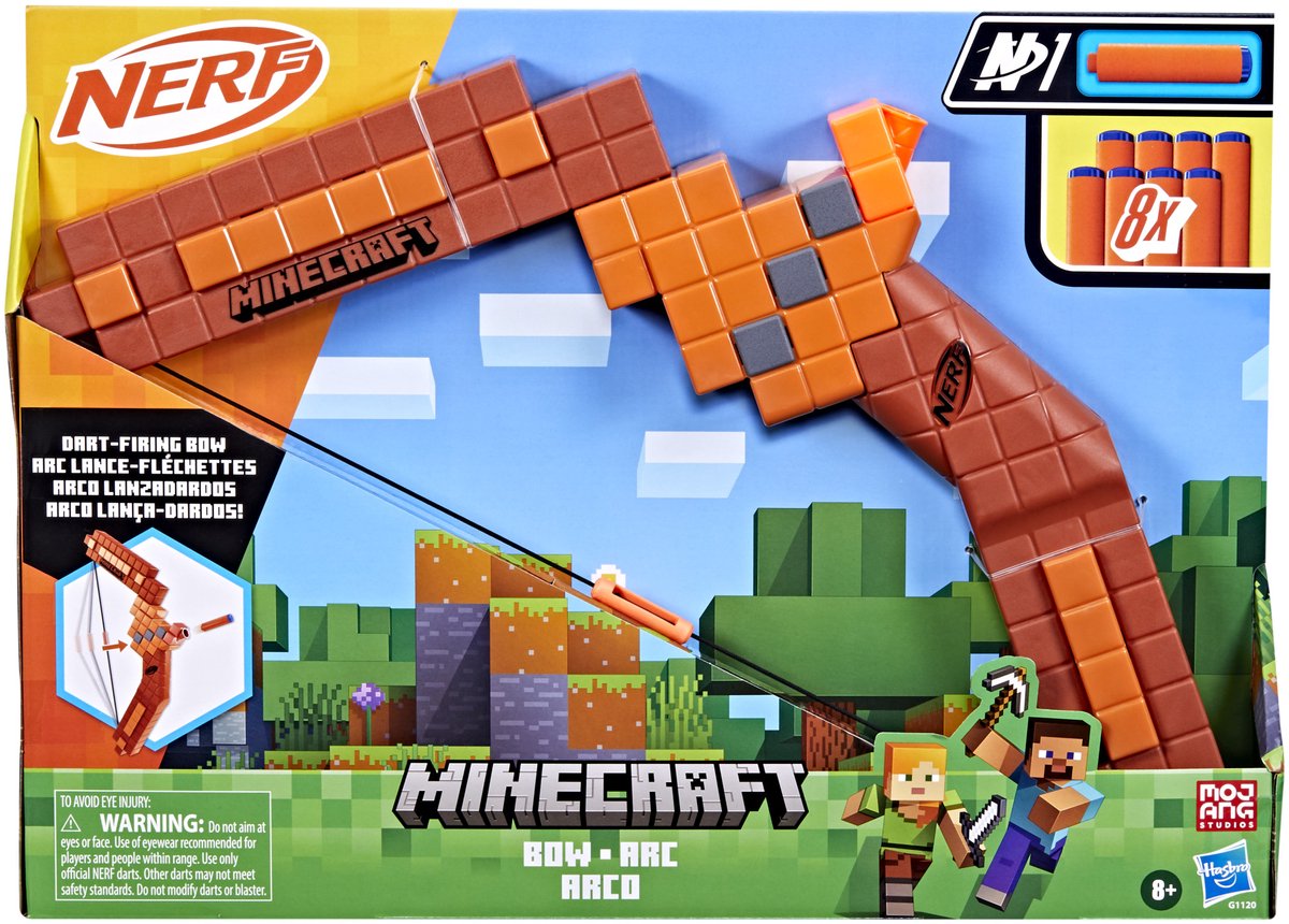 Nerf minecraft bue - legetøjsblaster