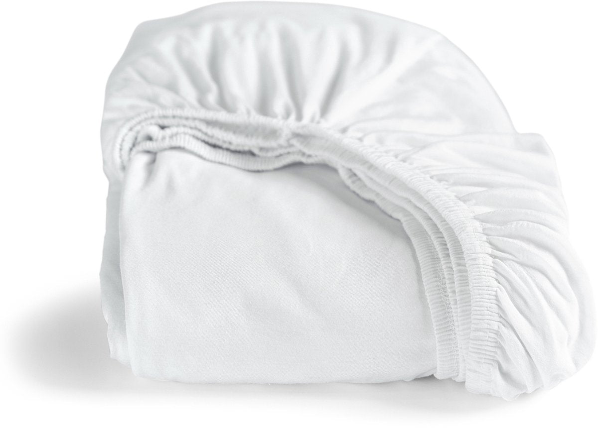 Cinderella - hoeslaken - tot 25 cm matrashoogte - double jersey - 180x220 200x200 cm - wit