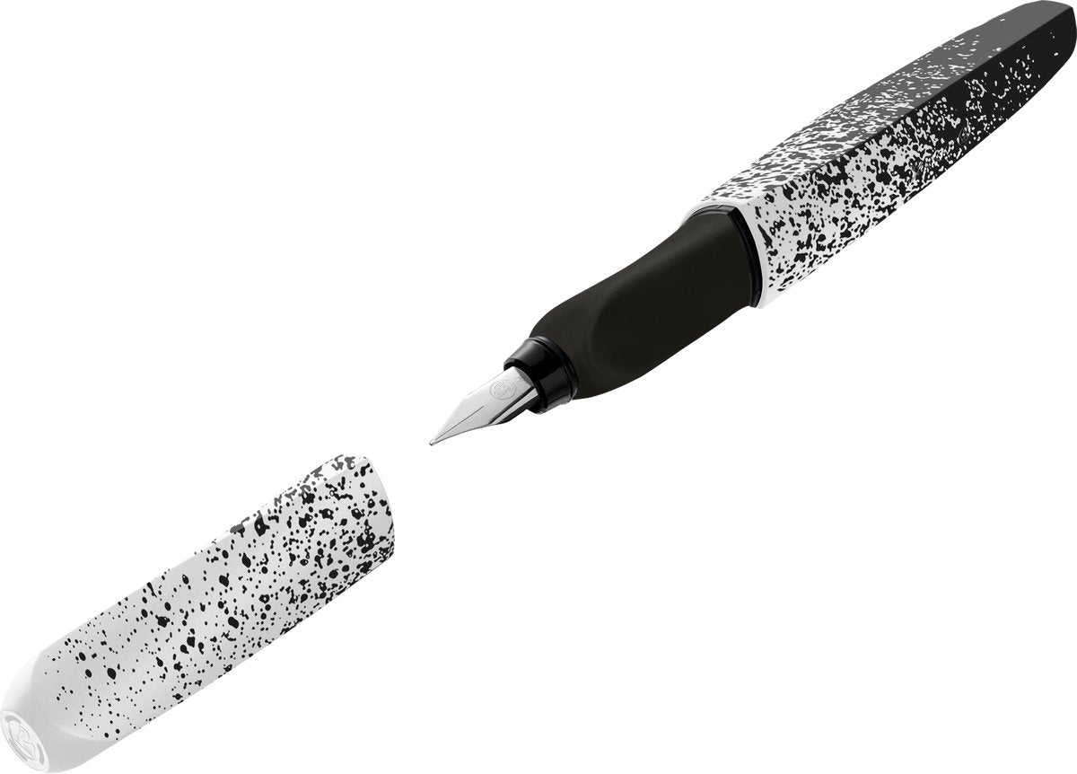 Pelikan fyldepen twist farve udgave - sort og hvid