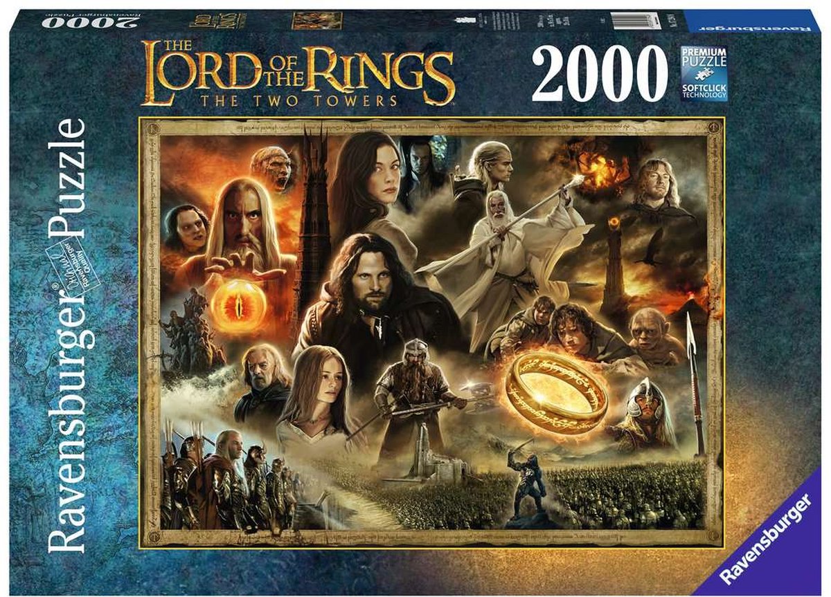 Ravensburger puslespil Ringenes Herre: de to tårne - puslespil - 2000 brikker