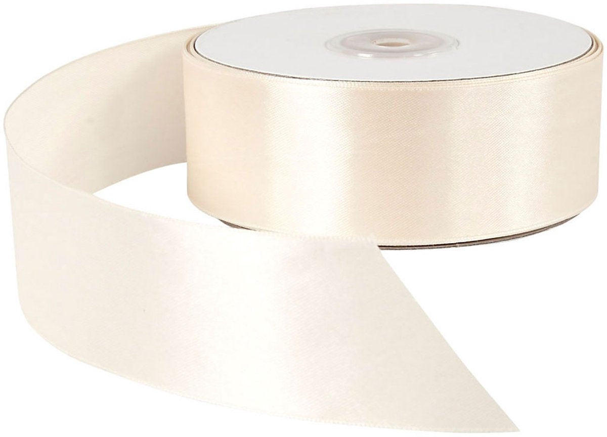 Creativ Company Satin Ribbon Creme, 50m