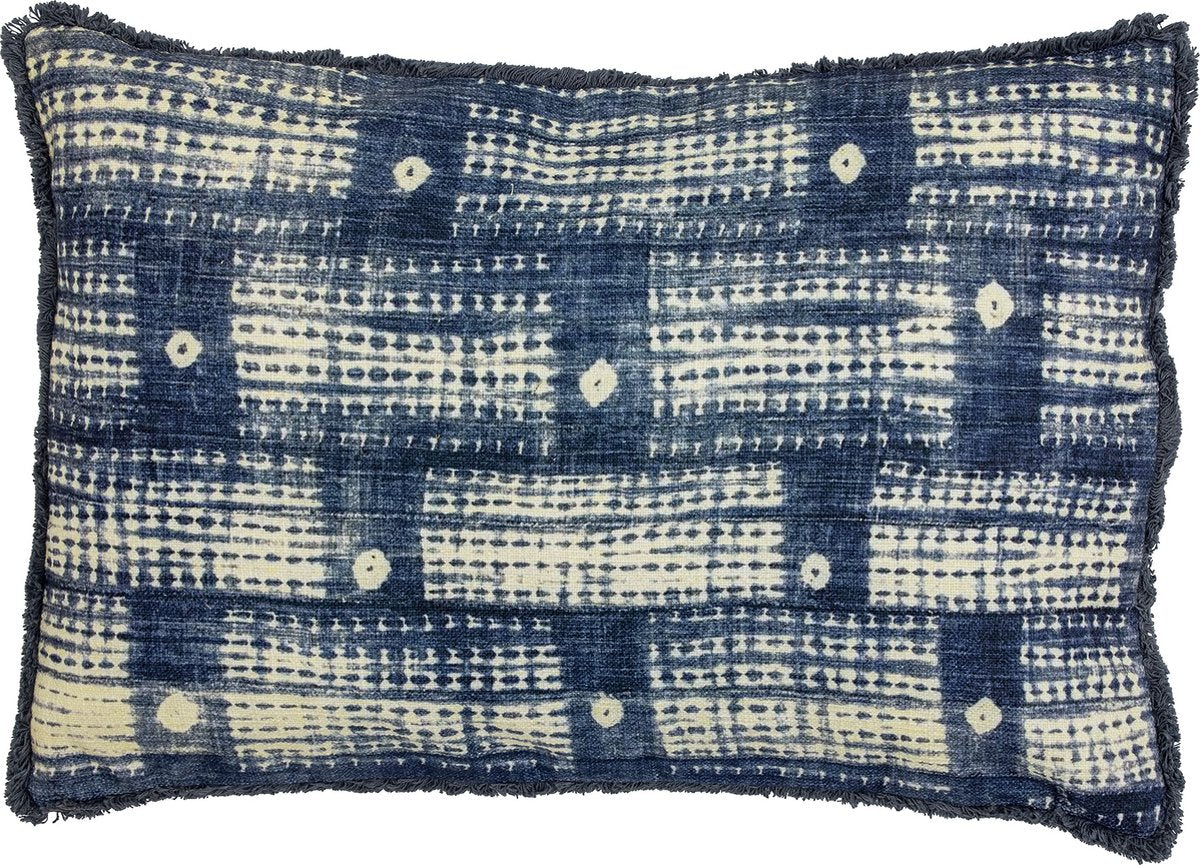 Kreativ kollektion filippa pude, blå, bomuld