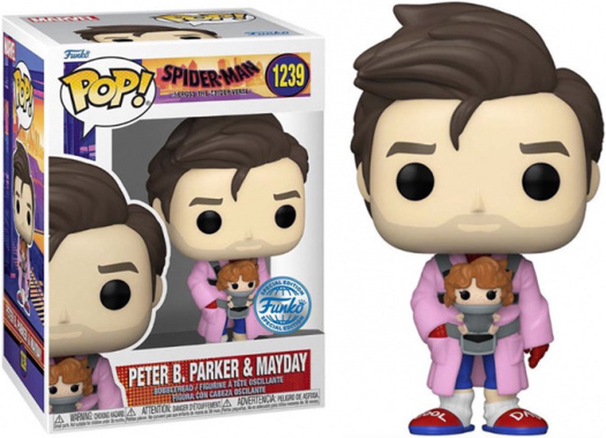 Funko pop! marvel: spider man - peter f. eksklusiv parker mayday