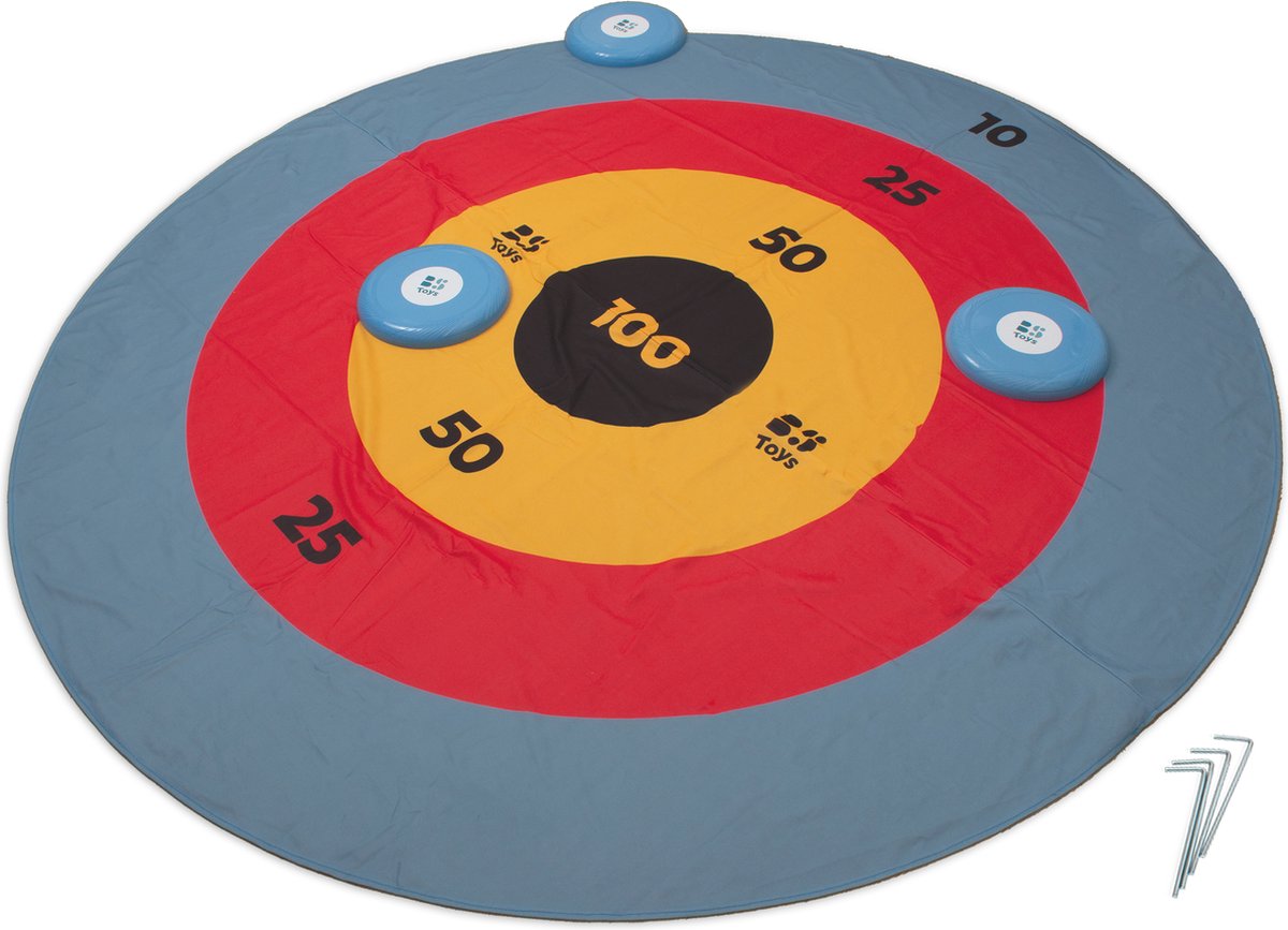 Bs toys disc deluxe kastespil - disc kaste spil - børns legetøj 1 til 4 spillere - udendørs legetøj - kastespil børn - brætspil børn - gave barn - spil til børn - udendørs legetøj - udendørs spil - udendørs spil