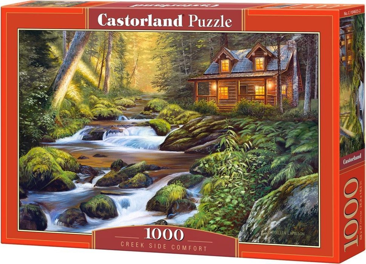 Castorland creek side komfort – puslespil – 1.000 brikker – satin finish – perfekt pasform – europæisk kvalitet