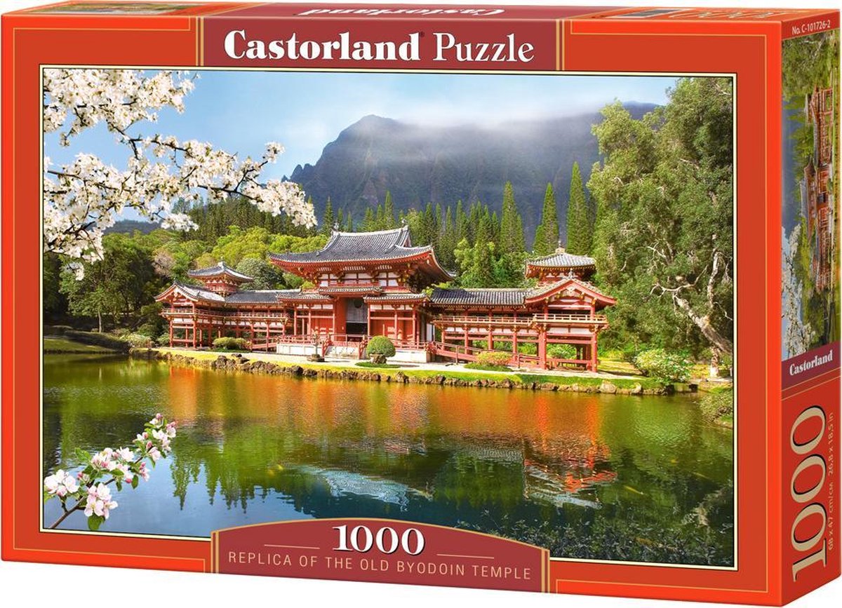 Castorland replika af det gamle byodoin tempel – puslespil – 1.000 brikker – satin finish – perfekt pasform – europæisk kvalitet