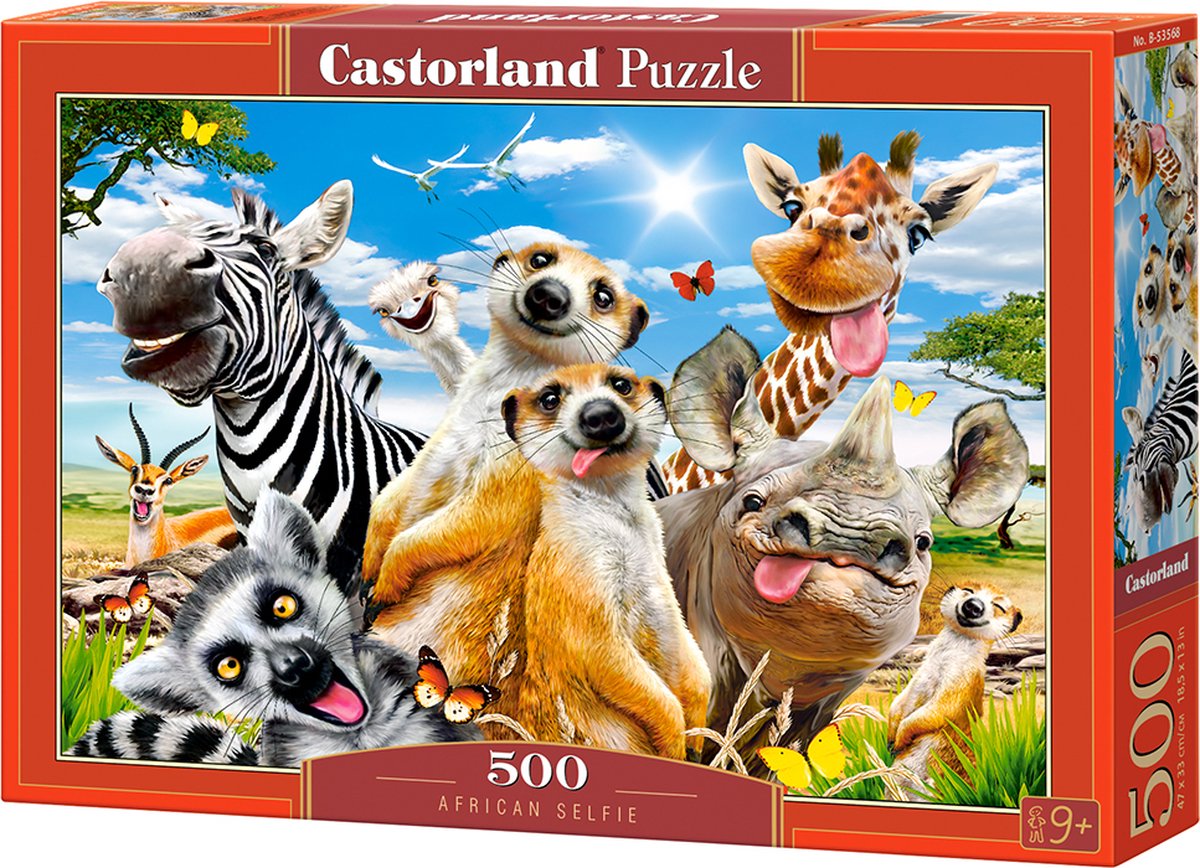 Castorland puslespil afrikansk selfie, 500 stk.